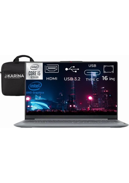 Ideapad Slim 3 Intel Core I5-12450H 83ES0033TR-03 8gb 4tb UHD Graphics Freedos 16" Wuxga Notebook