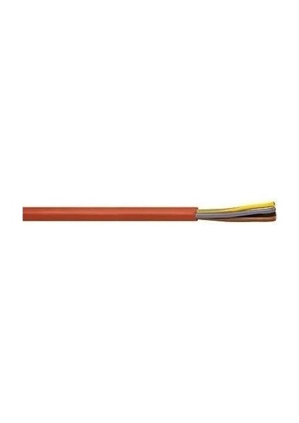 Kablo Yanmaz 2x0,75 mm Çok Telli Çok Damarlı Kiremit Rengi 100 Metre Top