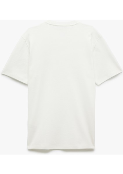 Pamuklu Kısa Kollu Bisiklet Yaka Işleme Detaylı Basic Tişört fırsatları