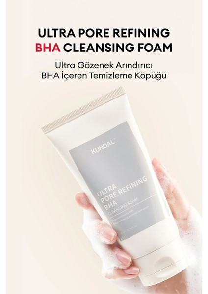 Gözenek Arındırıcı Bha Içeren Temizleme Köpüğü Kundal Ultra Pore Refining Bha Cleansing Foam 155ML