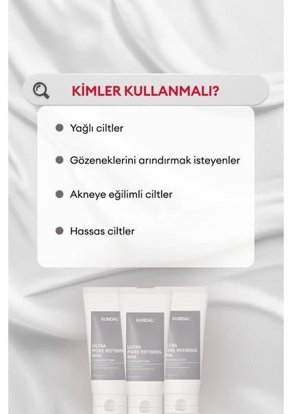 Gözenek Arındırıcı Bha Içeren Temizleme Köpüğü Kundal Ultra Pore Refining Bha Cleansing Foam 155ML fiyatları
