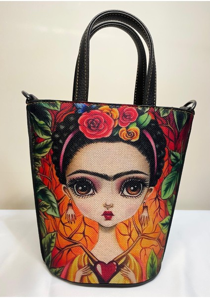 Bohem- Kova Model Frida Kahlo Temalı Uzun ve Kısa Askılı Çanta fiyatları