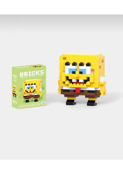 Sponge Bob Bricks 3D Puzzle LEGO +14 Yapboz Karakter Figür Oyunu