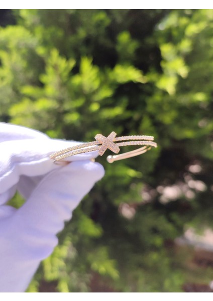 Kadın Zirkon Taşlı x Model Bileklik