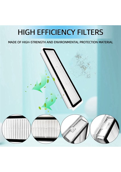 Xiaomi Mijia 1c 2c 1t Parça Filtresi Ana Yan Fırça Paspas Bezi Için 14 Adet (Yurt Dışından) modelleri