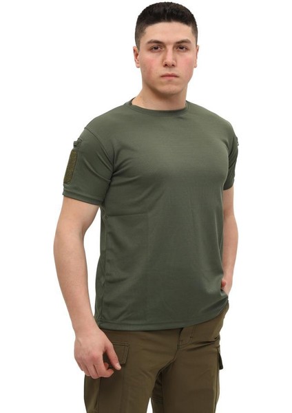 Bisiklet Yaka Kısa Kol Taktik T-shirt