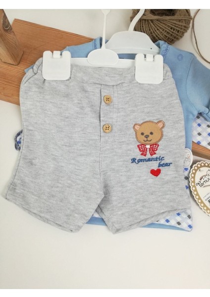 Romantik Ayıcık Sweat Kısa Kol 3'lü Takım fiyatları