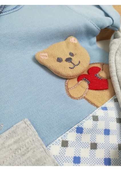 Romantik Ayıcık Sweat Kısa Kol 3'lü Takım modelleri