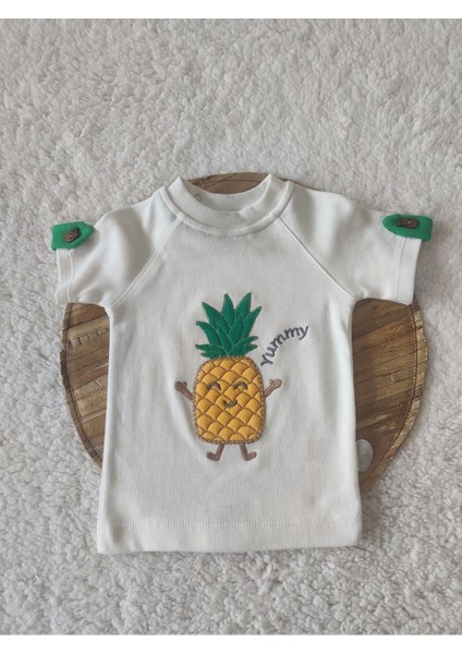 Ananas Stil Erkek Bebek 2'li Takım Yeşil