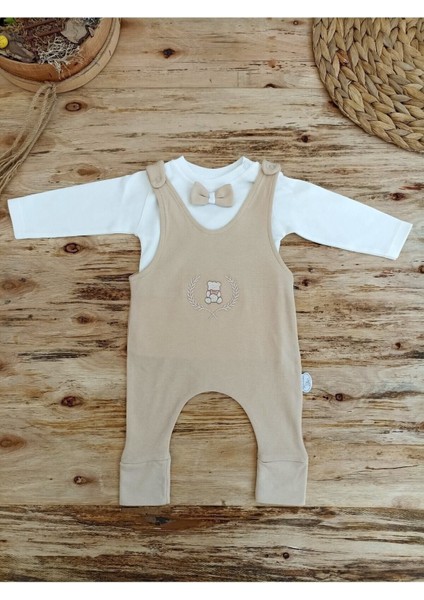 Kız Erkek Bebek Takımı - Oyuncaklı & Şapkalı 5'li Set - Altınbaşak -%100 Pamuklu