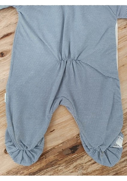 Erkek Bebek Tulum Çizgili Reglan Şapkalı Lacivert Bebek Giyim Bebek Kıyafetleri modelleri