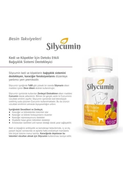 Bio PetActive Silycumin Köpekler Için Zerdeçal Ve Devedikeni Tableti 90 Adet 135 Gr