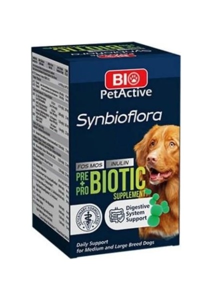 Büyük Irk Köpekler için Synbioflora Probiotik Suplement Tablet 72 Gr 60 Adet