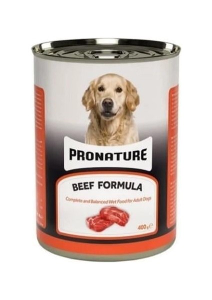 Pronature Sığır Etli Parça Etli Yetişkin Köpek Konservesi 400 gr