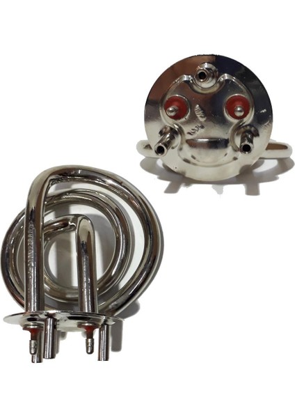 Cr-Ni Kettle Rezistans Ortadan Bağlantı 15MM Vida Girişi 3 Vida 2 Elektirik Girişi Vardır