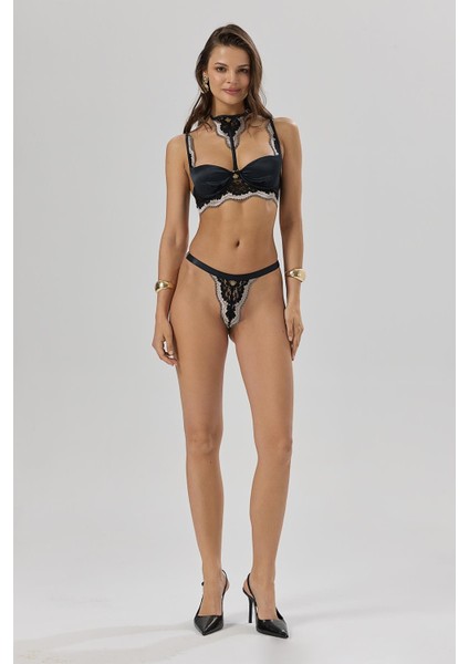Sensure Siyah Dantelli Brazilian modelleri