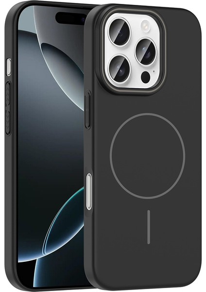 Apple iPhone 16 Pro Max Kılıf Magsafe Şarj Özellikli Zore Ruby Silikon Kapak