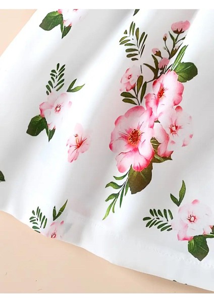 Camaguey Renkli Kız Çocuk Elbisesi - Kız Çocuk Yazlık Çiçekli Elbise - Mezuniyet Elbisesi modelleri