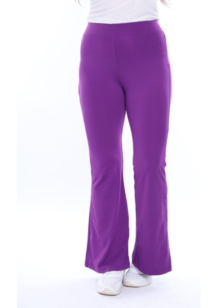 Mor Toparlayıcı Yüksek Bel Ispanyol Paça Tayt fiyatları