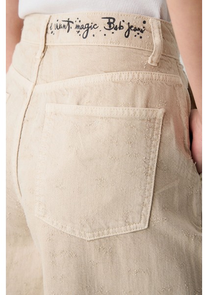 Pamuklu Wide Leg Yüksek Bel Geniş Paça Palazzo Pantolon Bayan Pantolon 053 indirimleri