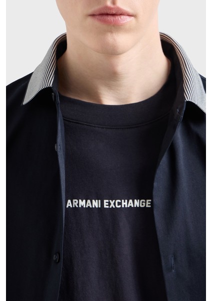 Ön ve Arka Logo Baskılı Pamuklu Regular Fit T Shirt Erkek T Shirt XM000588 AF12308 UB101 fırsatları