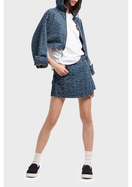 Taşlı Logo Pamuklu Regular Fit T Shirt Bayan T Shirt XW000518 AF10359 U0002 modelleri