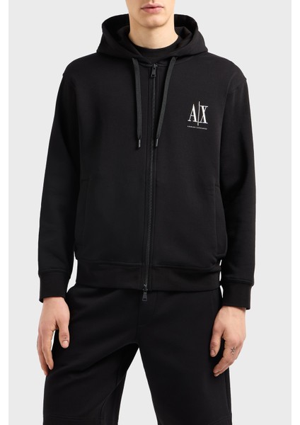 Logolu Pamuklu Regular Fit Kapüşonlu Sweat Erkek Sweat Xm000371 Af10818 Uc001