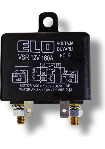 Akü Ayırıcı Röle - Vsr Röle - 12 Volt 160 Amper Akü Ayırıcı Vsr Röle Elo fiyatları