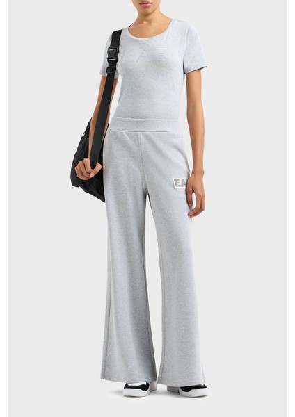 Wide Leg Normal Bel Bol Paça Logolu Pantolon Bayan Pantolon 7W000179 AF12473 O8002