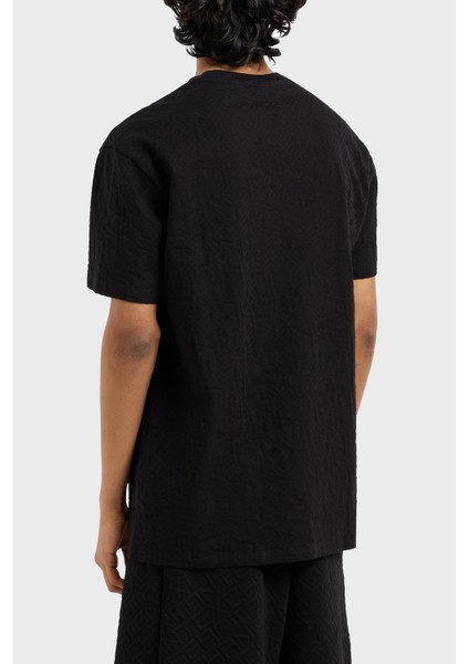 Pamuklu Kabartmalı Logo Baskılı Regular Fit Bisiklet Yaka T Shirt Erkek T Shirt XM000478 AF10337 FC013 fiyatları