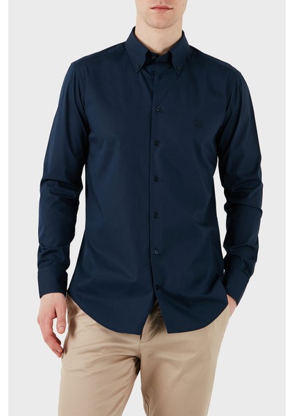 Pamuklu Regular Fit Düğmeli Yaka Gömlek Erkek Gömlek MRIB0006 AV607 B0339