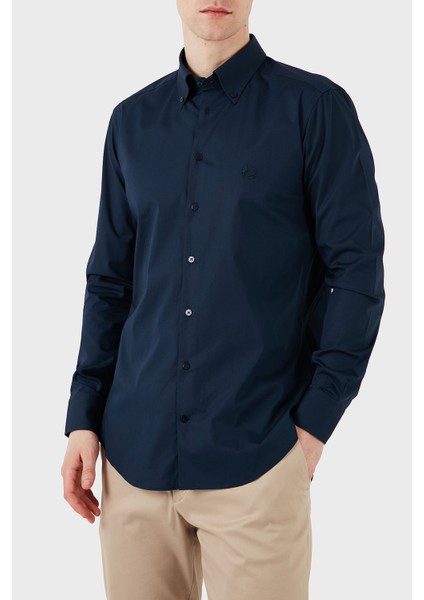 Pamuklu Regular Fit Düğmeli Yaka Gömlek Erkek Gömlek MRIB0006 AV607 B0339 fırsatları