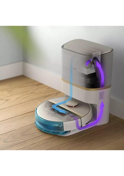 Phılıps XU7100/02 Çöp Istasyonlu Akıllı Robot Süpürge - Beyaz fiyatları
