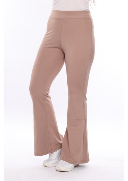 Vizon Toparlayıcı Yüksek Bel Ispanyol Paça Tayt