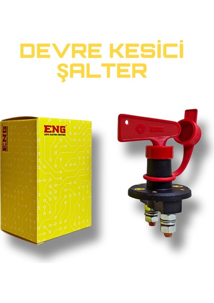 Devre Kesici - Araç Şalteri - Akü Devre Kesici Şalter Eng