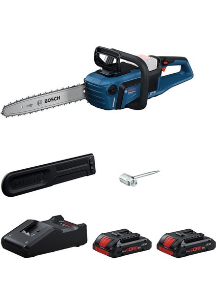 Gke 18V-40 Zincirli Ağaç Kesme 2x4.0 Procore Set