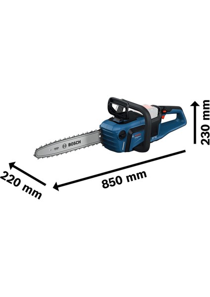 Gke 18V-40 Zincirli Ağaç Kesme 2x4.0 Procore Set