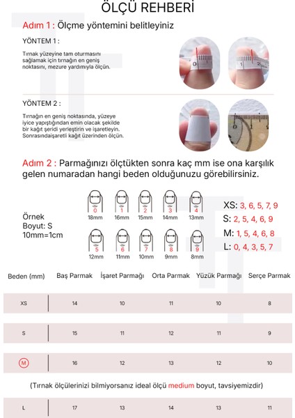 Protez Takma Tırnak Tekrar Kullanılabilir El Yapımı Levana Yükselişi - 10'lu Kısa Balerin