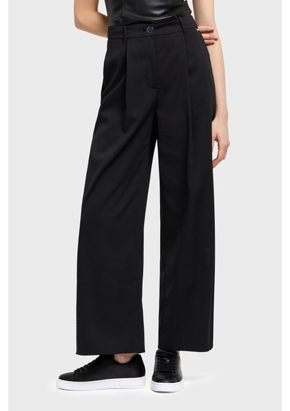 Wide Leg Normal Bel Bol Paça Klasik Pantolon Bayan Pantolon XW000437 AF12749 UC001