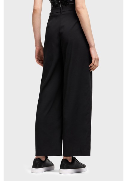 Wide Leg Normal Bel Bol Paça Klasik Pantolon Bayan Pantolon XW000437 AF12749 UC001 fiyatları
