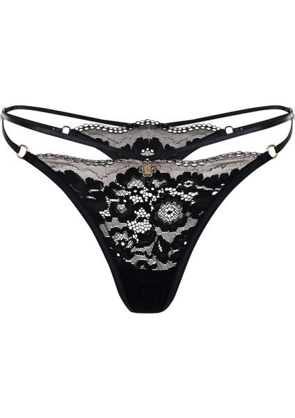 Sensure Siyah Dantelli String