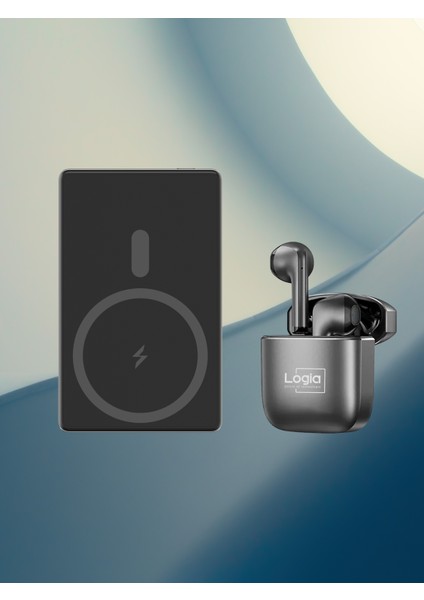 Fırsat Seti Logia Magslim 5.000 Mah Kablosuz Powerbank ve Quantum Bluetooth Kulaklık