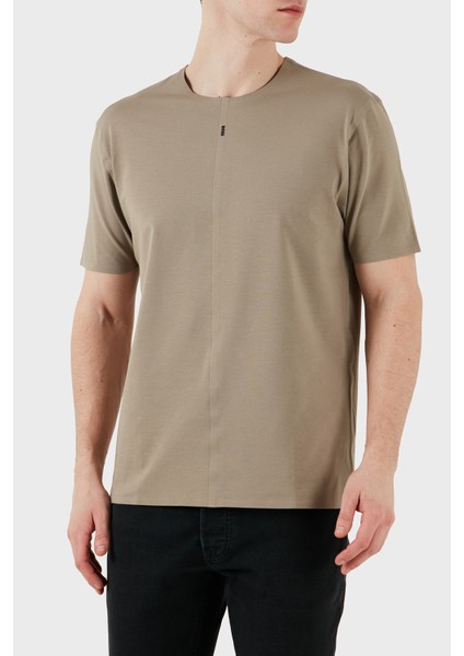 Streç Pamuklu Regular Fit Bisiklet Yaka T Shirt Erkek T Shirt 50533301 334 modelleri