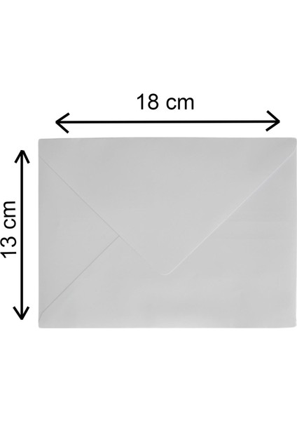 Davetiye Zarfı Beyaz 13X18 cm 70 gr 1000 Adet (1 Koli)