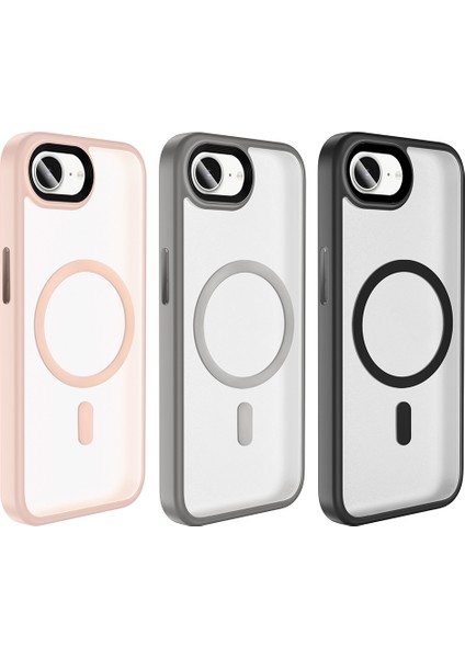 Iphone 16E Kılıf Mat Pc Arka Yüzey Parmak Izi Yapmaz Mıknatıslı Magsafe Yumuşak Darbe Emici Kapak fırsatları