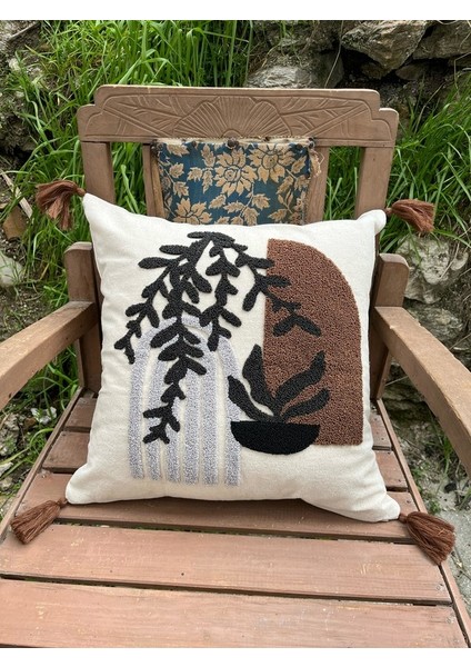 Punch Panç Işlemeli Kırlent Kılıfı 43 x 43 cm modelleri