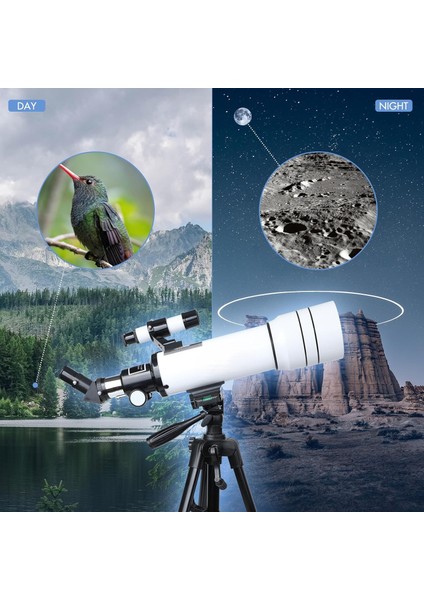 Profesyonel 333X Astronomik Gökyüzü Ay Doğa Teleskobu Tripod Telefon Tutucu Ay+Güneş Filtresi fırsatları