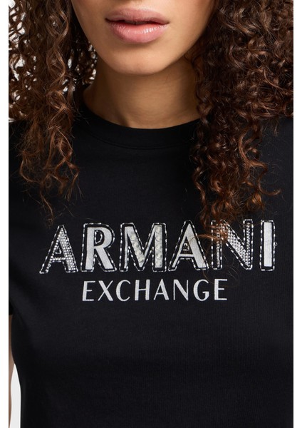 Pamuk Regular Fit Bisiklet Yaka Logolu T Shirt Bayan T Shirt XW000387 AF10354 UC001 fırsatları