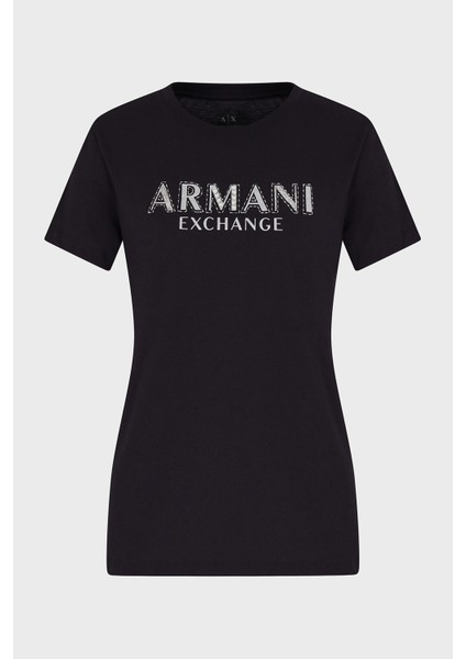 Pamuk Regular Fit Bisiklet Yaka Logolu T Shirt Bayan T Shirt XW000387 AF10354 UC001 indirimleri