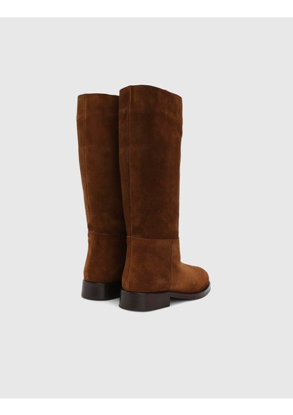 Brande Hakiki Süet Deri Kadın Taba Çizme fırsatları